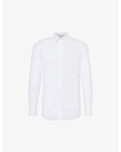 Paul Smith Tailored-fit Cotton-poplin Shirt - White