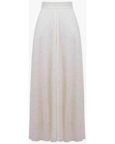 Reiss Ruby High-rise Woven Maxi Skirt - White