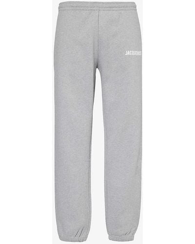 Jacquemus Le jogging Tapered-leg Organic Cotton-jersey jogging Bottoms Xx - Grey