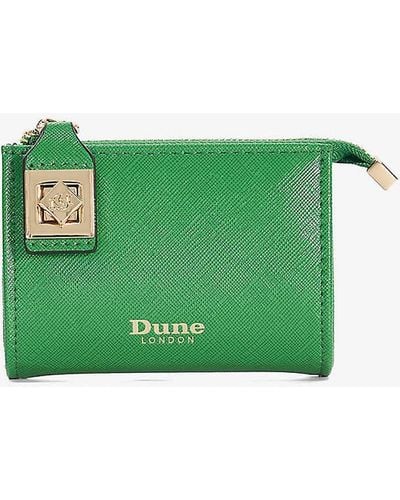 Dune Koined Turnlock Faux-leather Cardholder - Green