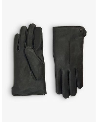 Dents Maria Leather Gloves - Black