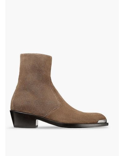 Jimmy Choo Sammy Suede Ankle Boots - Brown