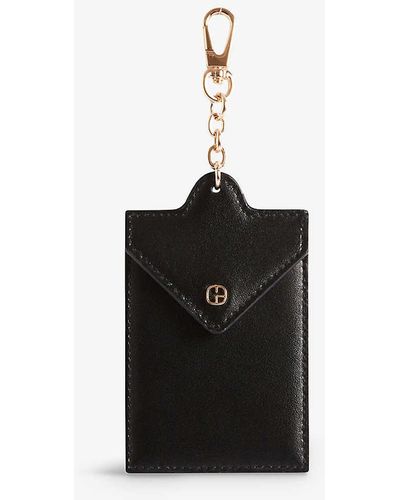 Claudie Pierlot Logo-plaque Leather Card Holder - Black