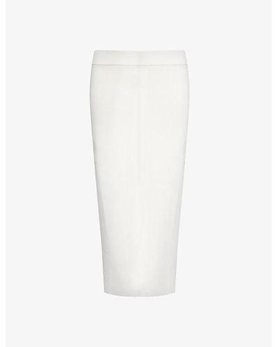 Frankie Shop Solange Stretch-knit Midi Pencil Skirt - White