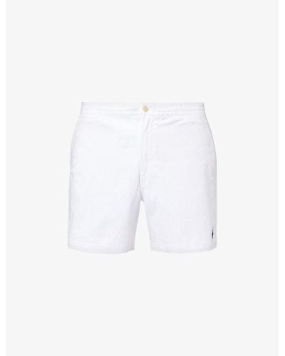 Polo Ralph Lauren Classic-fit Straight-leg Stretch-cotton Shorts - White