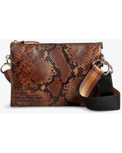 Ted Baker Crosshatch Cross Body Bag With Rose Gold Chain, $156