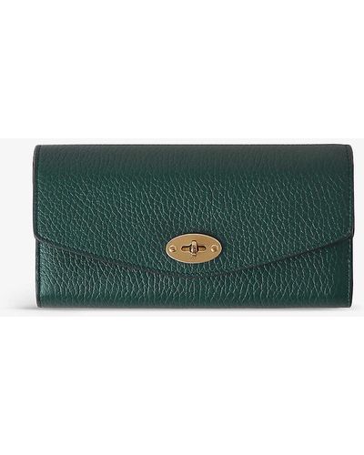 Mulberry Darley Leather Wallet - Green