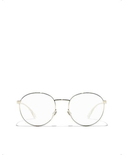 Chanel Oval Eyeglasses - Natural