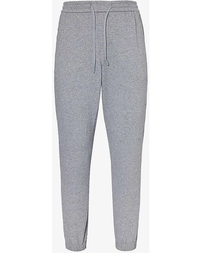 lululemon Tapered-leg Elasticated-waist Stretch Cotton-blend jogging Bottoms X - Grey
