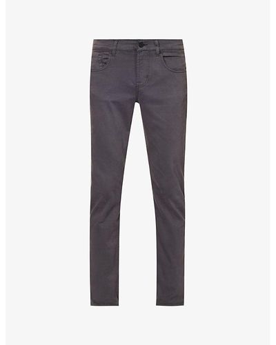 7 For All Mankind Brand-patch Belt-loop Regular-fit Stretch-denim Jeans - Blue