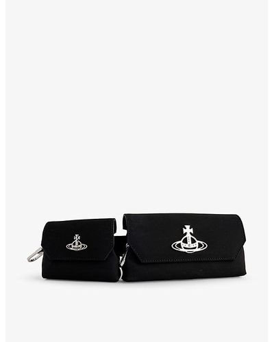 Vivienne Westwood Branded-hardware Recycled-polyester Bum Bag - Black