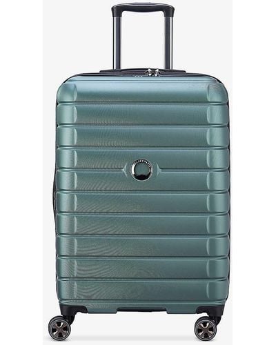 Delsey Shadow 5.0 Double-wheel Woven Suitcase - Blue