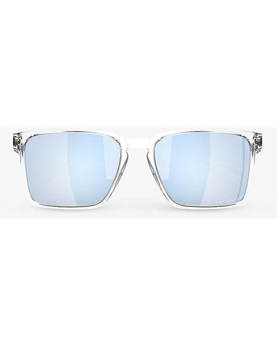 Oakley Oo9483 Exchange Sun Rectangle-frame Acetate Sunglasses - Blue
