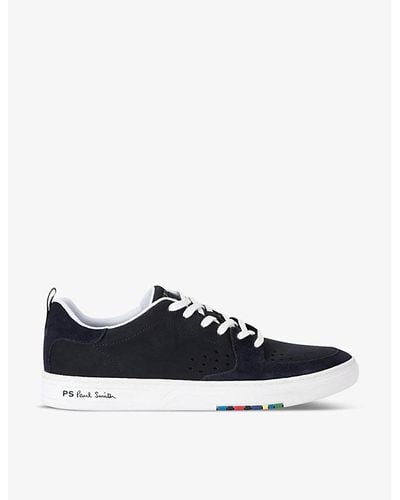 Paul Smith Vy Cosmo Stripe Low-top Suede Sneakers - Blue