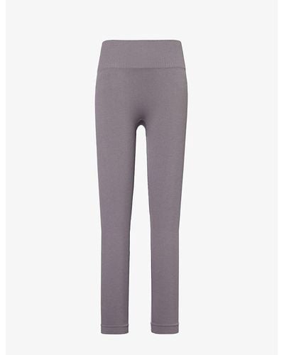 GYMSHARK Everywear Tapered-leg High-rise Stretch-woven leggings X - Gray