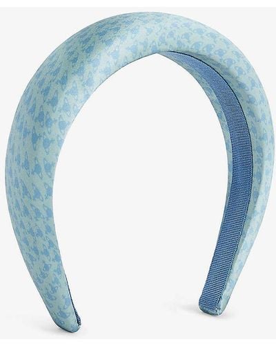 Vivienne Westwood Hilma Orb-print Silk Headband - Blue