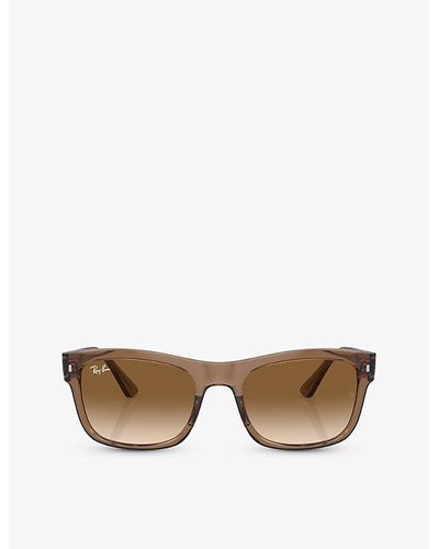 Ray-Ban Rb4428 Square-frame Propionate Sunglasses - Natural
