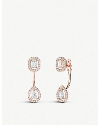 Messika My Twin Toi & Moi 18ct -gold And Diamond Earrings - White