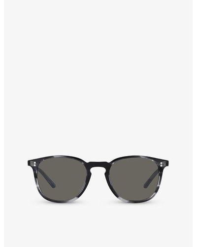Oliver Peoples Ov5491su Finley Rectangular-frame Acetate Sunglasses - Grey