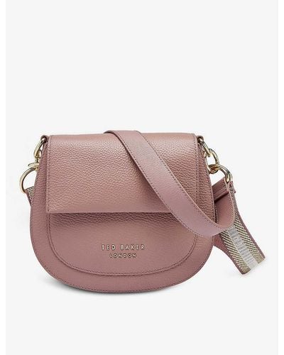 Ted Baker Amali Leather Cross-body Bag - Pink