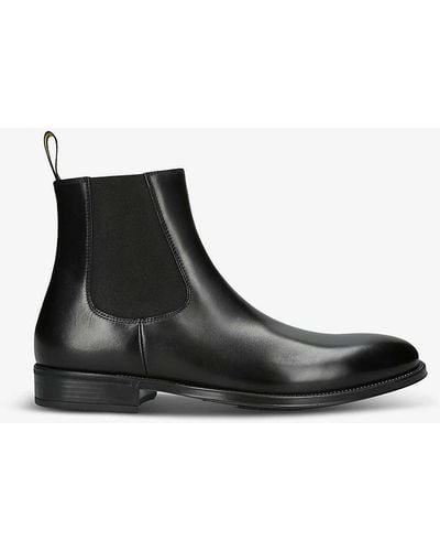 Doucal's Flux Leather Chelsea Boots - Black