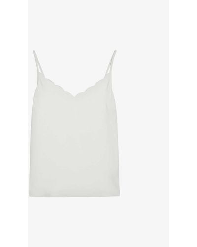 Ted Baker Siina Scalloped Woven Cami Top - White