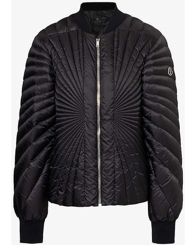 Rick Owens X Moncler Radiance Padded Shell-down Coat - Black