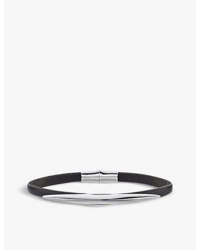 Shaun Leane Arc And Leather Bracelet - White