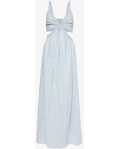 Pretty Lavish Ramona Cotton Maxi Dress - White