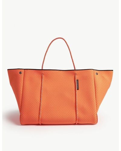 STATE OF ESCAPE Escape Perforated Neoprene Tote Bag, Bright Orange