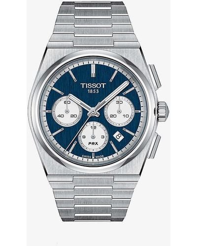 Tissot T1374271104100 Prx Stainless-steel Automatic Watch - Blue