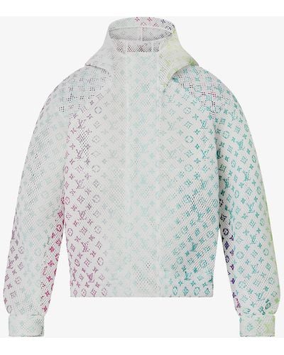 Louis Vuitton Gradient Monogram-pattern Shell Hooded Blouson Jacket - Multicolour