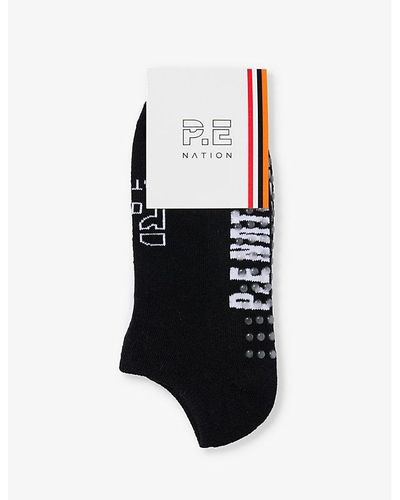 P.E Nation Post Season Low-rise Pack Of Two Stretch-cotton Blend Socks - White