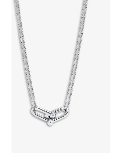 Tiffany & Co. Tiffany Hardwear Double Link Sterling Necklace - White