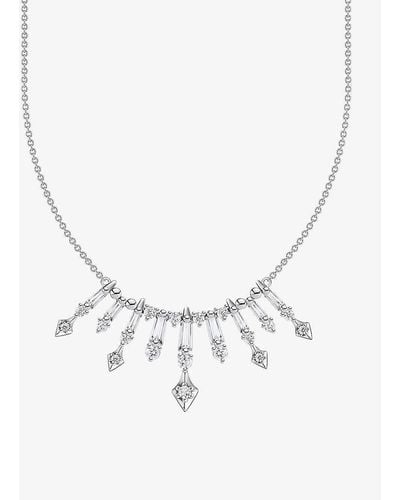 Thomas Sabo Winter Sun Rays Sterling Silver And Zirconia Necklace - Natural