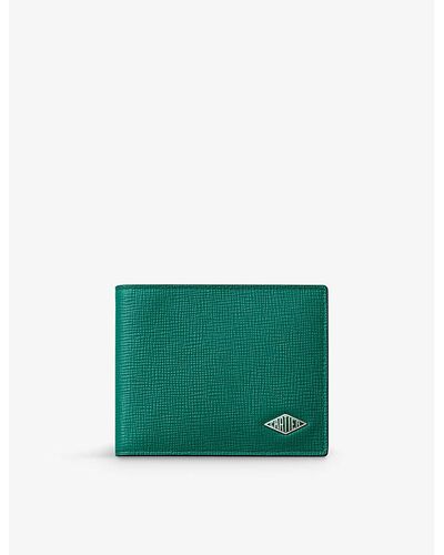 Cartier Losange Logo-plaque Leather Wallet - Green