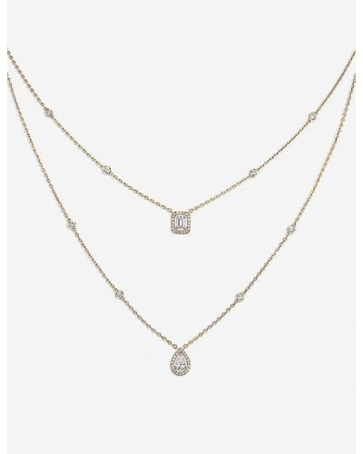 Messika My Twin 18ct -gold And Diamond Necklace - White