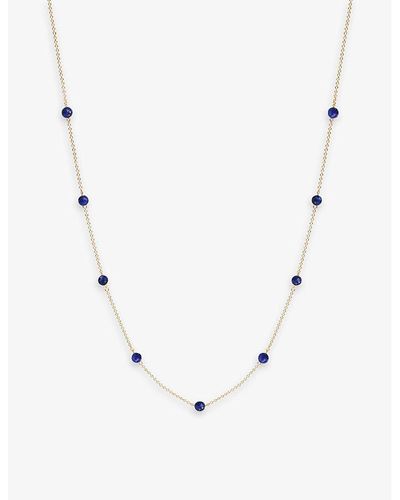 The Alkemistry Blueberry 18ct Yellow-gold And Lapis Lazuli Necklace - Natural