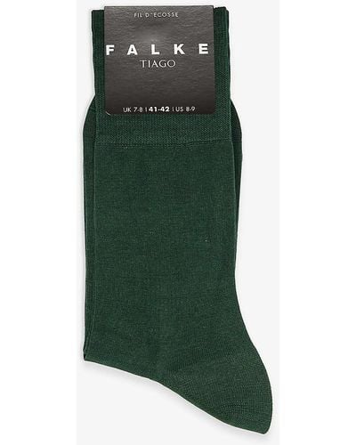 FALKE Tiago Stretch Cotton-blend Socks - Green