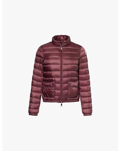 Moncler Padded Brand-patch Shell-down Jacket - Red