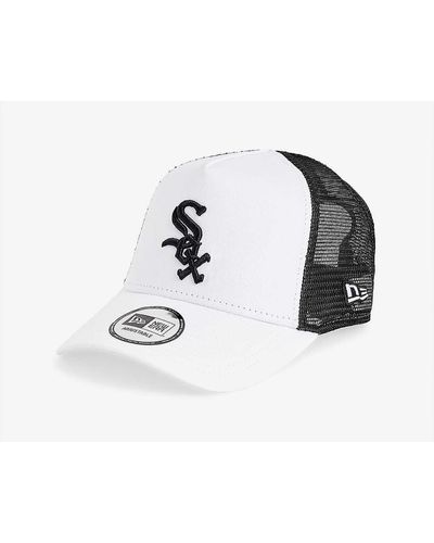 KTZ Chicago Sox Brand-embroidered Cotton-twill Trucker Cap - White