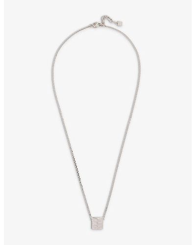 Givenchy 4g Brass Necklace - White