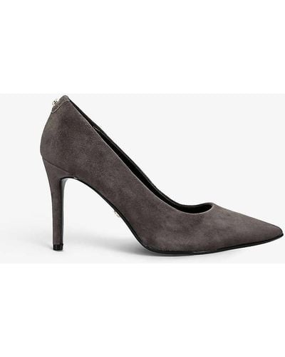 Carvela Kurt Geiger Classique Suede Heeled Court Shoes - Grey