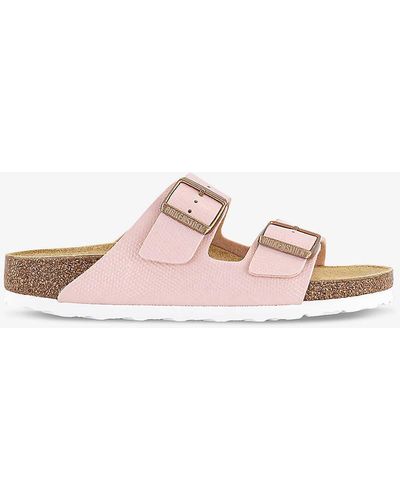 Birkenstock Arizona Double-strap Leather Sandals - Pink