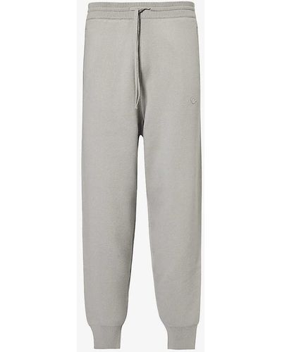 Emporio Armani Relaxed-fit Tapered-leg Mid-rise Wool-blend jogging Bottoms X - Grey