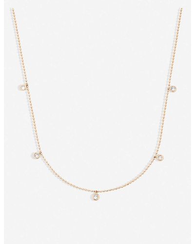 The Alkemistry Kismet By Milka 14ct Rose-gold And Diamond Necklace - Natural