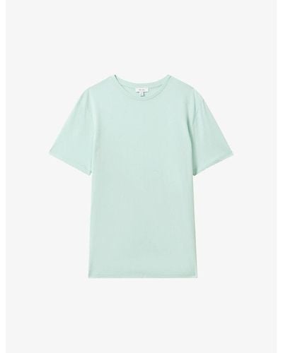Reiss Bless Regular-fit Short-sleeve Cotton T-shirt X - Blue
