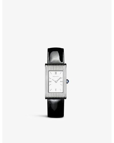 Boucheron Wa030401reflet Medium Stainless Steel And Sapphire Watch - Black