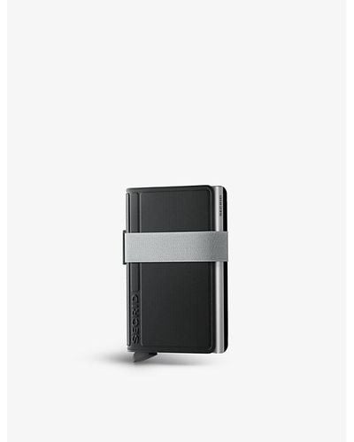 Secrid Bandwallet Logo-embossed Aluminium Wallet - Black