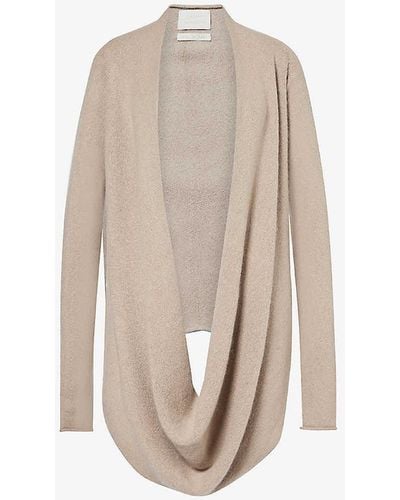 Lauren Manoogian Mobius Cashmere And Alpaca Wool-blend Knitted Cardigan - White
